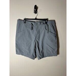 Mountain Hardwear Shorts Men's 38 Belted Nylon 8 Inseam Gray Hiking Outdoor